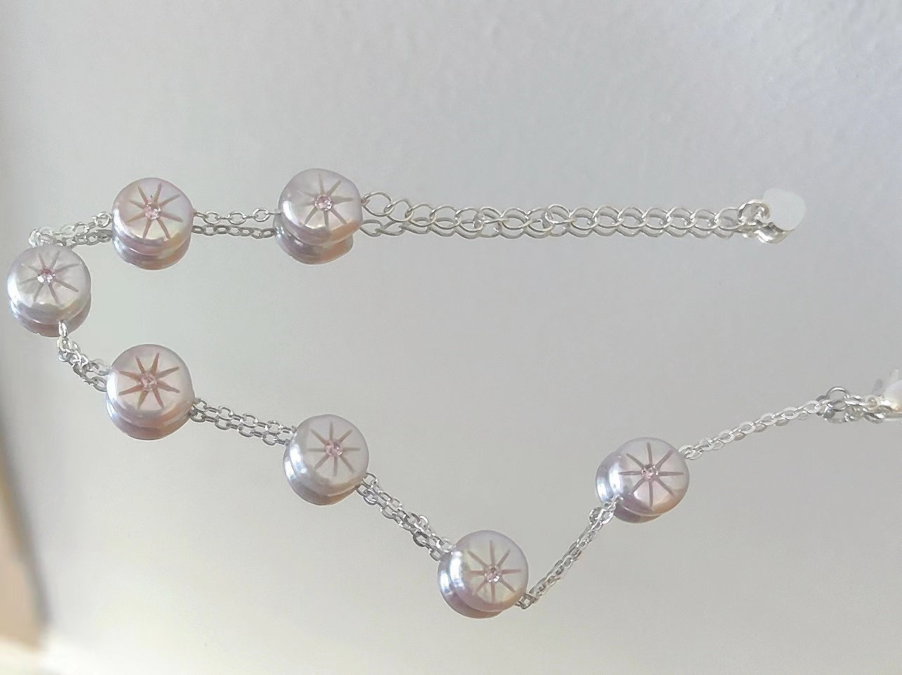 Natural Freshwater Pearl Octagonal Star Bracelet